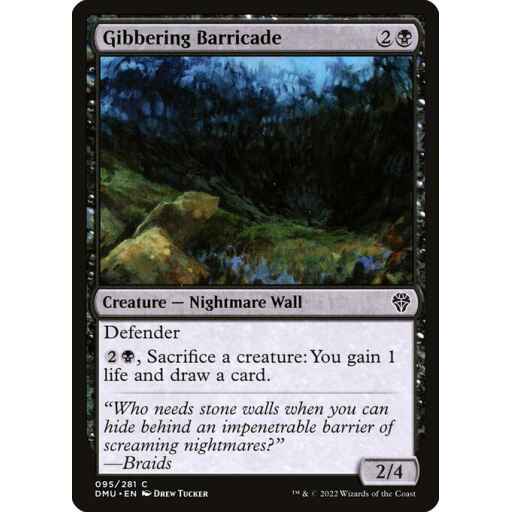 Dominaria United - 95 - Gibbering Barricade - Common - B - Non-foil