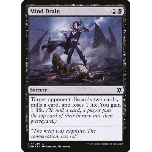 Zendikar Rising - 114 - Mind Drain - Common - B - Non-foil