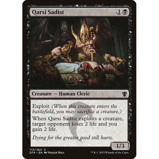 Dragons of Tarkir - 113 - Qarsi Sadist - Common - B - Non-foil