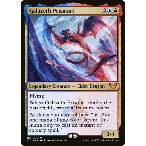 Strixhaven: School of Mages - 189 - Galazeth Prismari - Mythic - UR - Non-foil