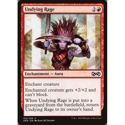 Ultimate Masters - 153 - Undying Rage - Common - R - Non-foil