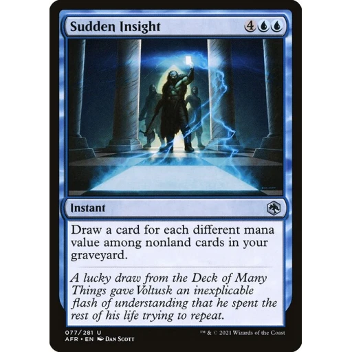 Adventures in the Forgotten Realms - 77 - Sudden Insight - Uncommon - U - Non-foil