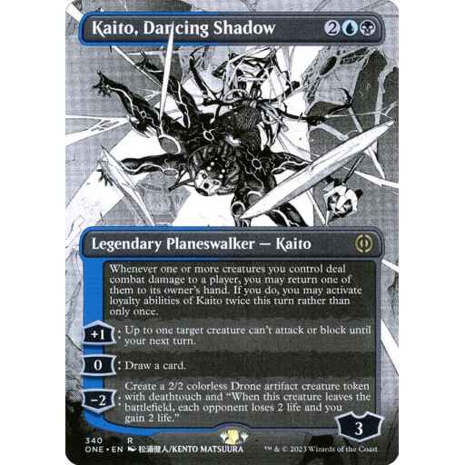 Phyrexia: All Will Be One - 340 - Kaito, Dancing Shadow - Rare - UB - Non-foil