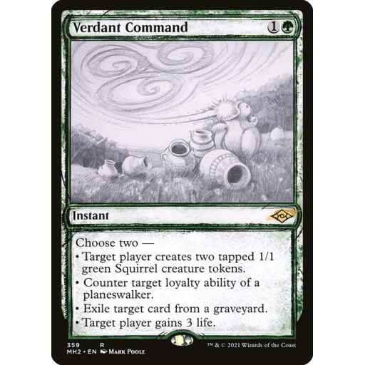Modern Horizons 2 - 359 - Verdant Command - Rare - G - Non-foil