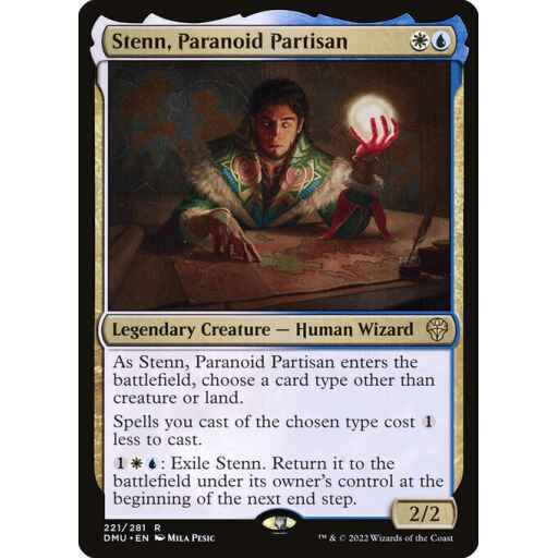 Dominaria United - 221 - Stenn, Paranoid Partisan - Rare - WU - Non-foil