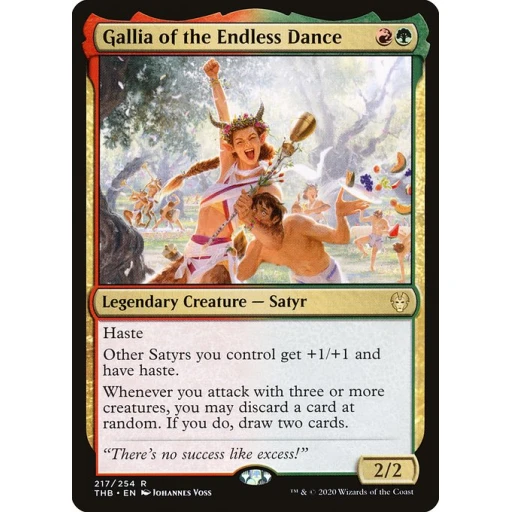 Theros Beyond Death - 217 - Gallia of the Endless Dance - Rare - RG - Foil