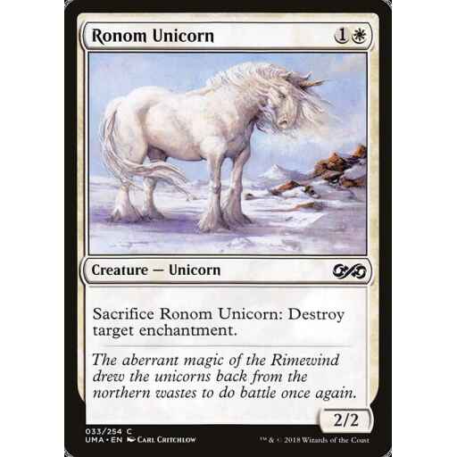Ultimate Masters - 33 - Ronom Unicorn - Common - W - Non-foil
