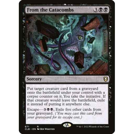 Commander Legends: Battle for Baldur's Gate - 671 - From the Catacombs - Rare - B - Non-foil