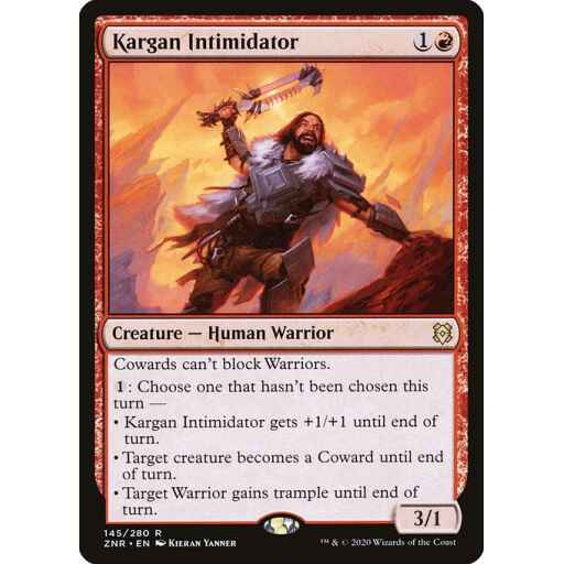 Zendikar Rising - 145 - Kargan Intimidator - Rare - R - Non-foil