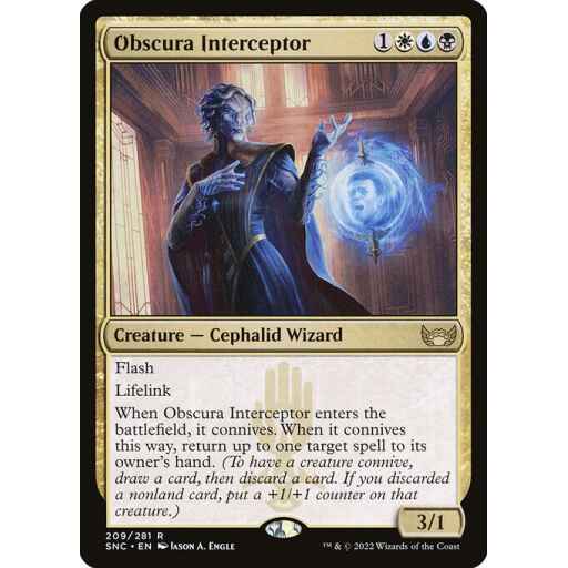 Streets of New Capenna - 209 - Obscura Interceptor - Rare - Multi - Non-foil
