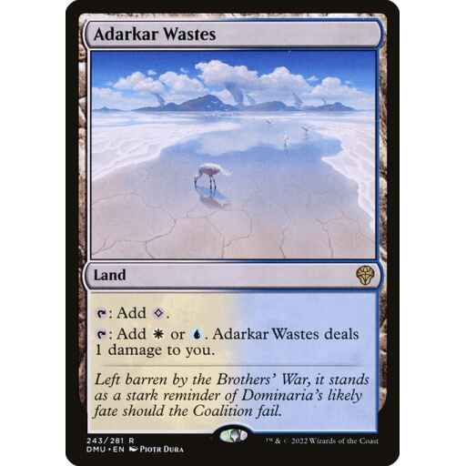 Dominaria United - 243 - Adarkar Wastes - Rare - C - Non-foil