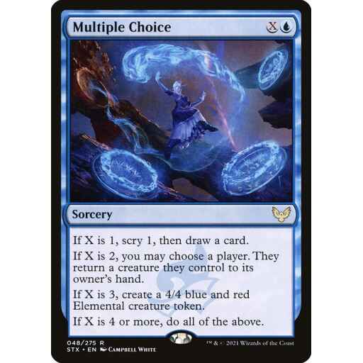 Strixhaven: School of Mages - 48 - Multiple Choice - Rare - U - Non-foil