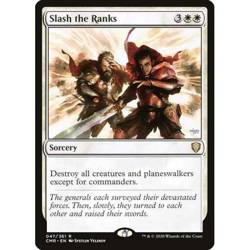 Commander Legends - 47 - Slash the Ranks - Rare - W - Non-foil