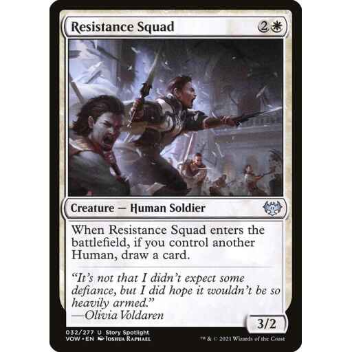 Innistrad: Crimson Vow - 32 - Resistance Squad - Uncommon - W - Non-foil