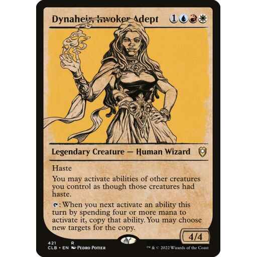 Commander Legends: Battle for Baldur's Gate - 421 - Dynaheir, Invoker Adept - Rare - Multi - Non-foil