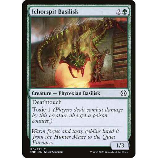 Phyrexia: All Will Be One - 170 - Ichorspit Basilisk - Common - G - Foil