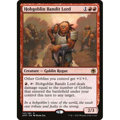 Adventures in the Forgotten Realms - 147 - Hobgoblin Bandit Lord - Rare - R - Non-foil