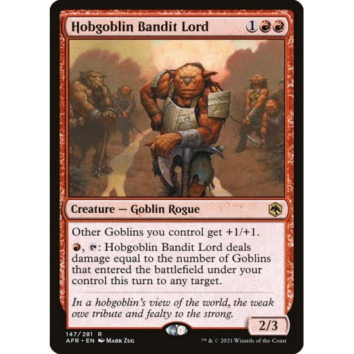 Adventures in the Forgotten Realms - 147 - Hobgoblin Bandit Lord - Rare - R - Non-foil