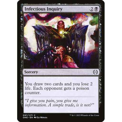 Phyrexia: All Will Be One - 97 - Infectious Inquiry - Common - B - Non-foil