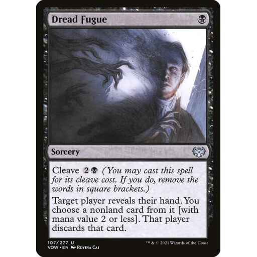 Innistrad: Crimson Vow - 107 - Dread Fugue - Uncommon - B - Non-foil