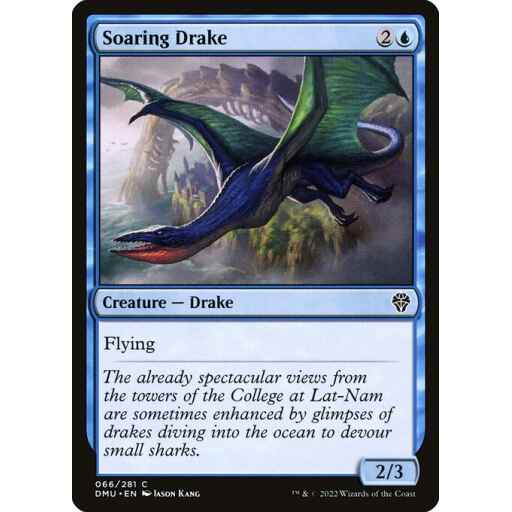 Dominaria United - 66 - Soaring Drake - Common - U - Non-foil