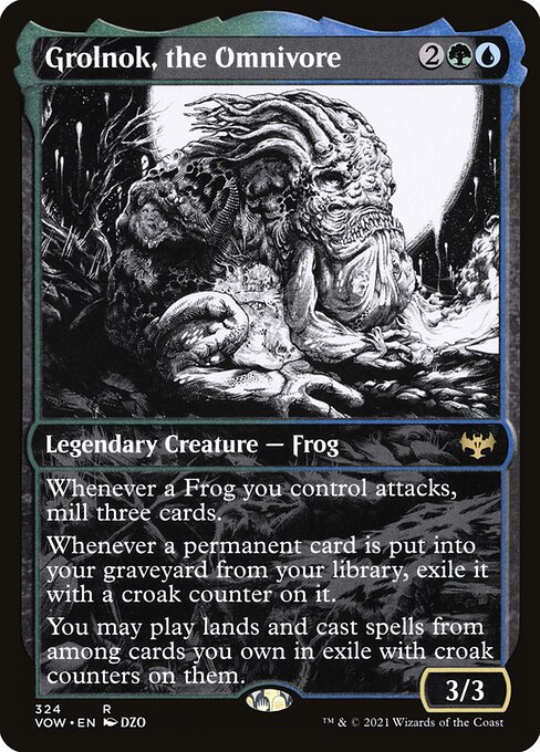 Innistrad: Crimson Vow - 324 - Grolnok, the Omnivore - Rare - UG - Non-foil