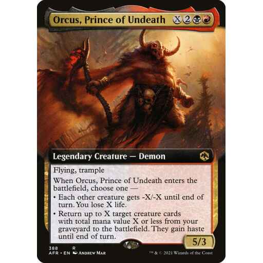 Adventures in the Forgotten Realms - 388 - Orcus, Prince of Undeath - Rare - BR - Foil