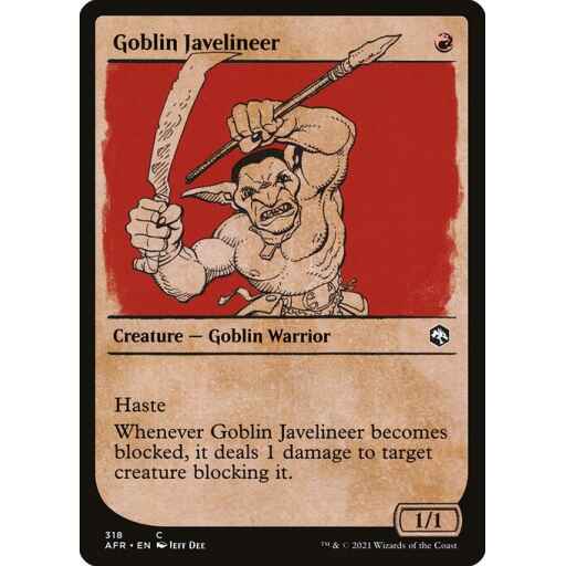 Adventures in the Forgotten Realms - 318 - Goblin Javelineer - Common - R - Non-foil