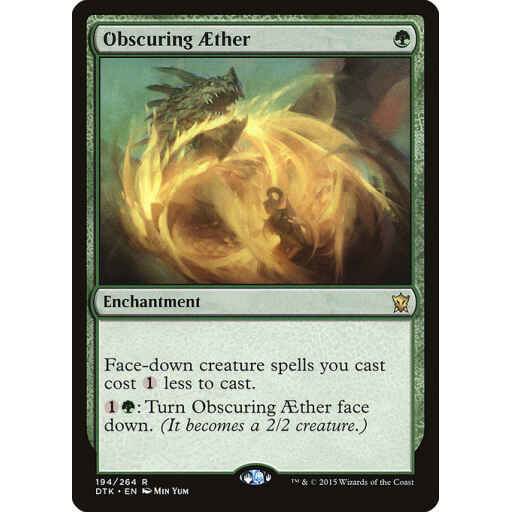 Dragons of Tarkir - 194 - Obscuring Aether - Rare - G - Non-foil