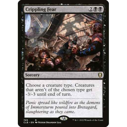 Commander Legends: Battle for Baldur's Gate - 745 - Crippling Fear - Rare - B - Non-foil