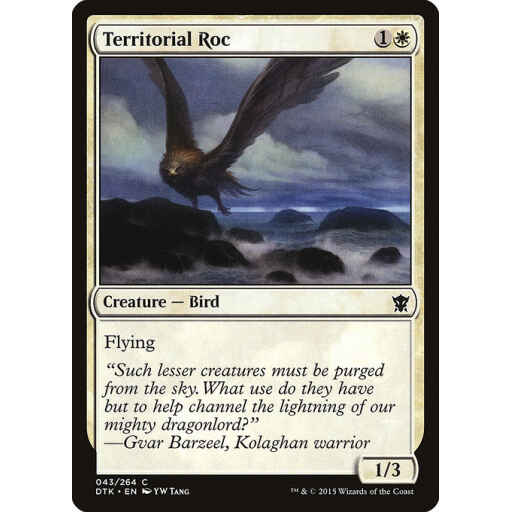 Dragons of Tarkir - 43 - Territorial Roc - Common - W - Non-foil
