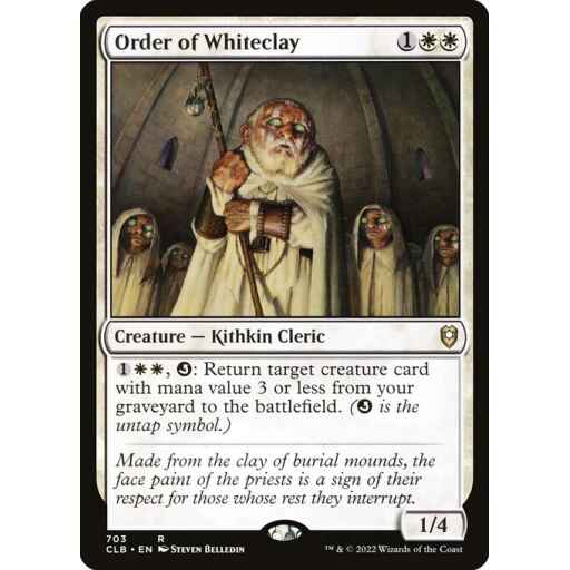 Commander Legends: Battle for Baldur's Gate - 703 - Order of Whiteclay - Rare - W - Non-foil
