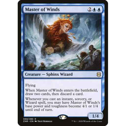 Zendikar Rising - 68 - Master of Winds - Rare - U - Non-foil