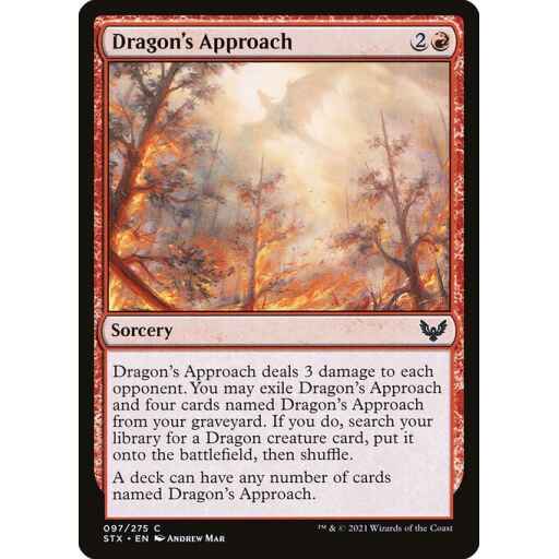 Strixhaven: School of Mages - 97 - Dragon's Approach - Common - R - Non-foil