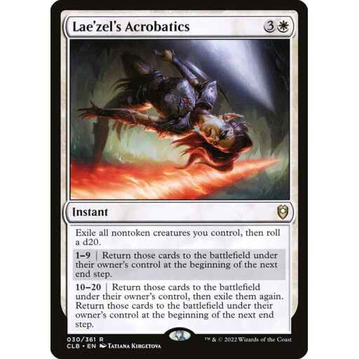 Commander Legends: Battle for Baldur's Gate - 30 - Lae'zel's Acrobatics - Rare - W - Non-foil