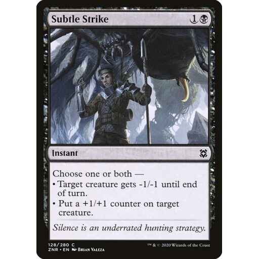 Zendikar Rising - 128 - Subtle Strike - Common - B - Non-foil