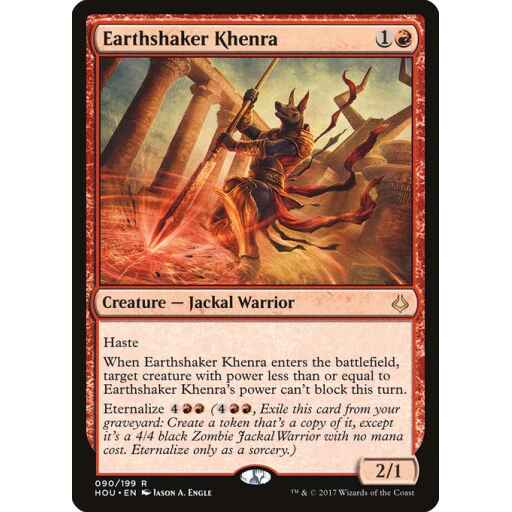 Hour of Devastation - 90 - Earthshaker Khenra - Rare - R - Foil