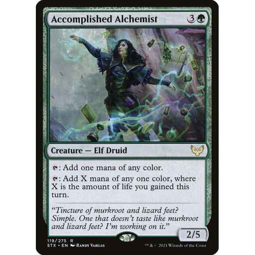 Strixhaven: School of Mages - 119 - Accomplished Alchemist - Rare - G - Non-foil