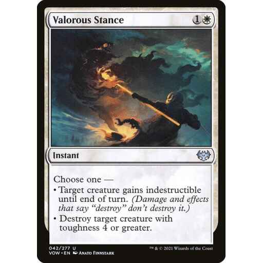 Innistrad: Crimson Vow - 42 - Valorous Stance - Uncommon - W - Non-foil
