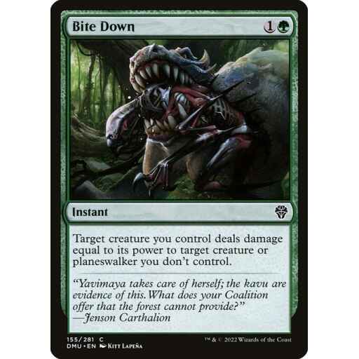 Dominaria United - 155 - Bite Down - Common - G - Non-foil