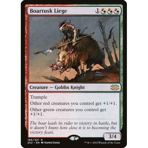 Double Masters 2022 - 186 - Boartusk Liege - Rare - RG - Non-foil