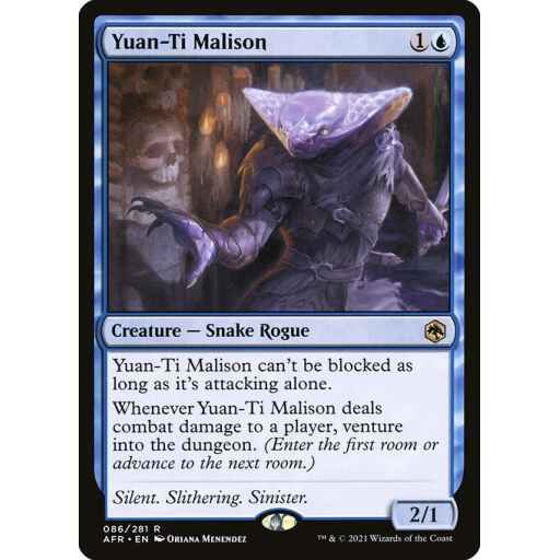 Adventures in the Forgotten Realms - 86 - Yuan-Ti Malison - Rare - U - Non-foil