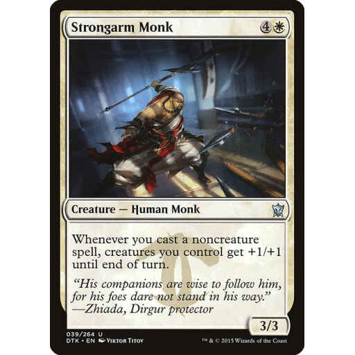 Dragons of Tarkir - 39 - Strongarm Monk - Uncommon - W - Non-foil