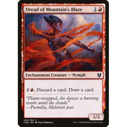 Theros Beyond Death - 146 - Oread of Mountain's Blaze - Common - R - Non-foil