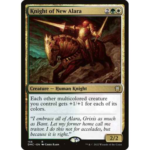 Dominaria United Commander - 156 - Knight of New Alara - Rare - WG - Non-foil