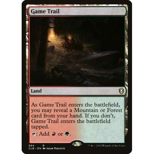 Commander Legends: Battle for Baldur's Gate - 894 - Game Trail - Rare - C - Non-foil