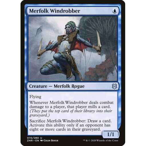 Zendikar Rising - 70 - Merfolk Windrobber - Uncommon - U - Non-foil