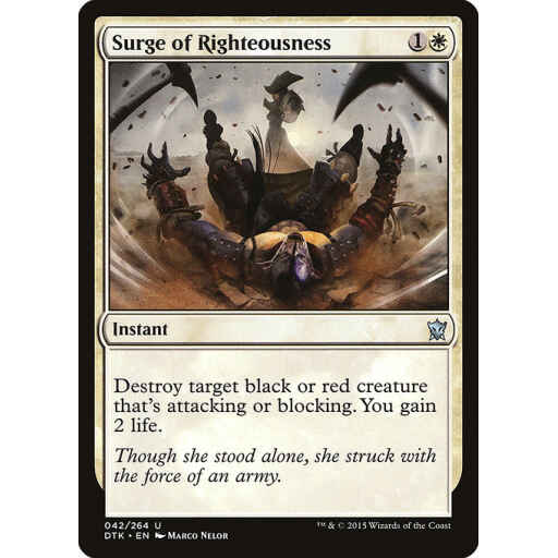 Dragons of Tarkir - 42 - Surge of Righteousness - Uncommon - W - Non-foil