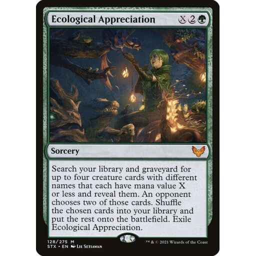 Strixhaven: School of Mages - 128 - Ecological Appreciation - Mythic - G - Foil