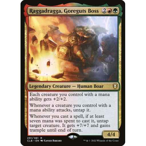 Commander Legends: Battle for Baldur's Gate - 291 - Raggadragga, Goreguts Boss - Rare - RG - Non-foil